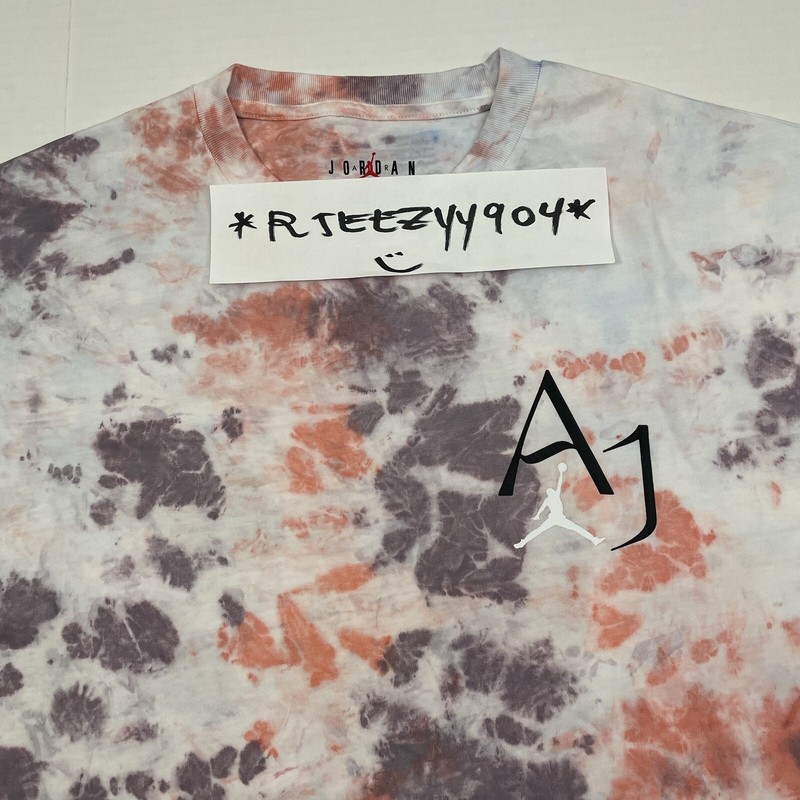$50 Mens Size L Nike Jordan Sport DNA 1985 Tie Dye Graphic Tee Shirt DM1454-501 gallery