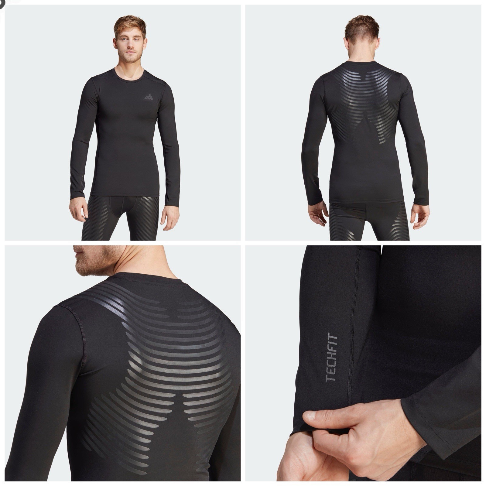 Adidas Techfit Control x RHEON Long Sleeve Compression Shirt $120 Size XL HS9814 gallery