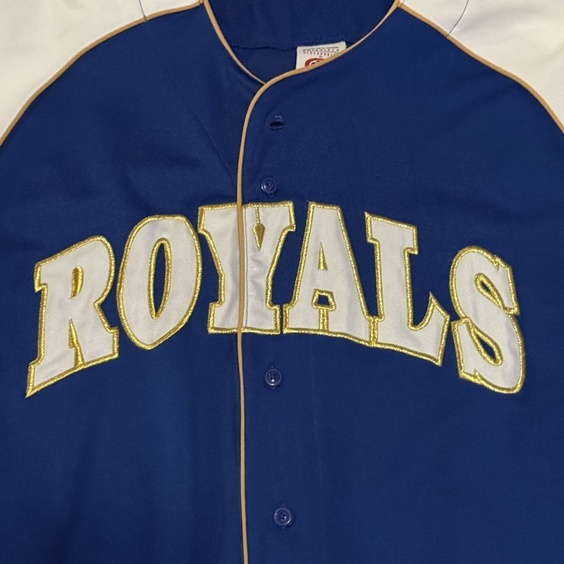 Kansas City Royals True Fan Baseball Jersey Blue Men's Size XL MLB VINTAGE LOOK gallery