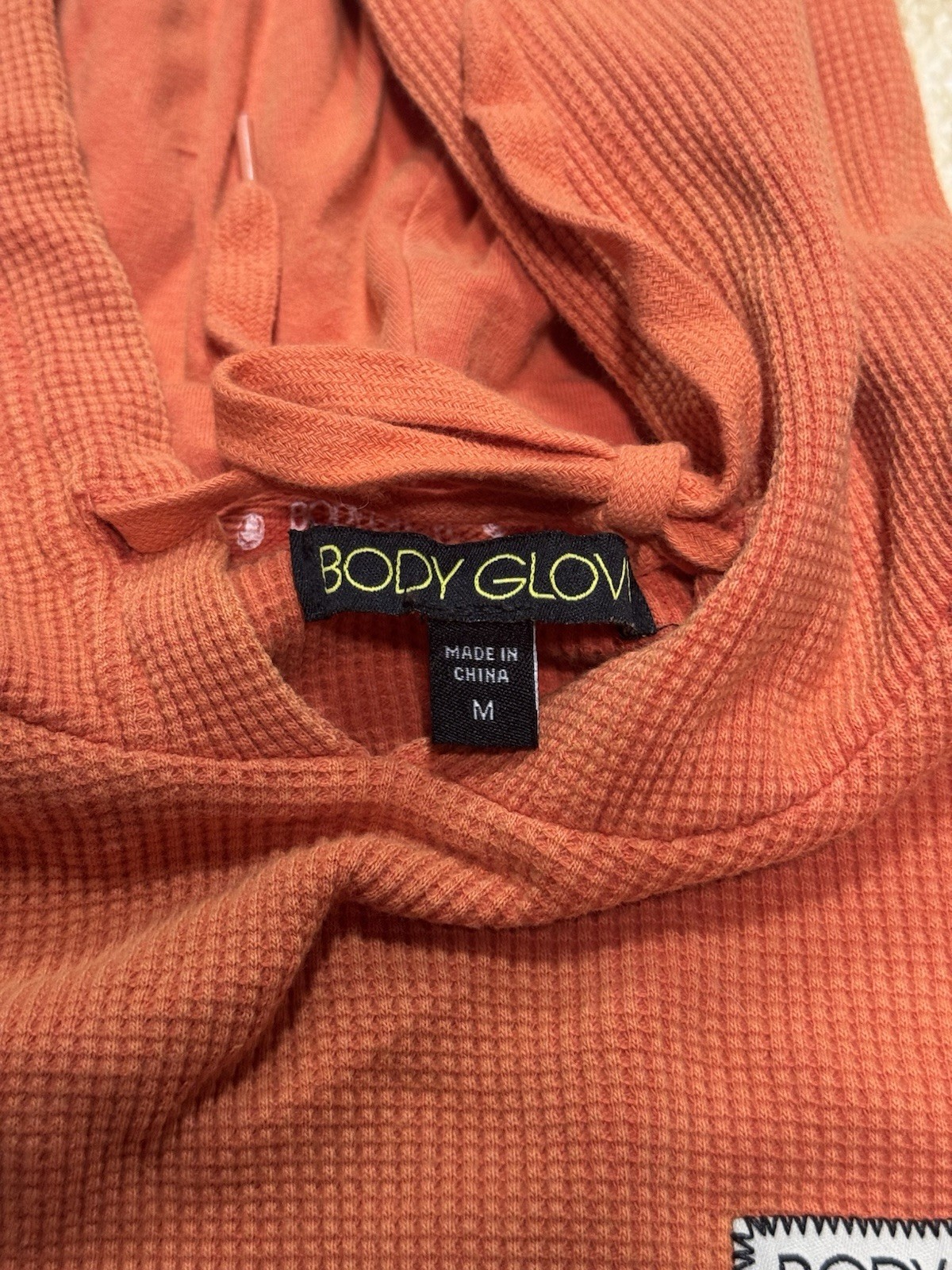 Vintage Body Glove STAND OUT LONG-SLEEVE THERMAL WITH HOODIE BURNT BRICK SURF gallery