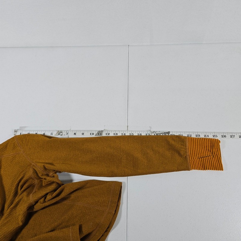 Orvis Mens Amber Marled Quarter Zip Fleece Pullover Long Sleeve Size Small gallery