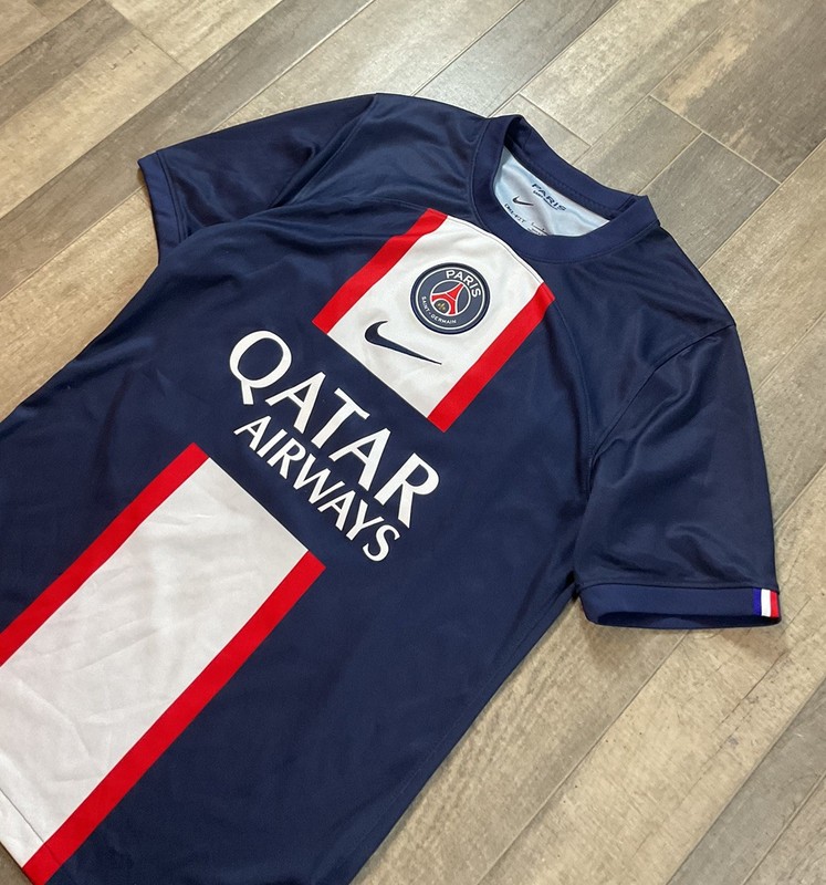 Nike PSG Messi Paris Saint Germain #30 Soccer Jersey Blue Qatar Futbol Men Small gallery