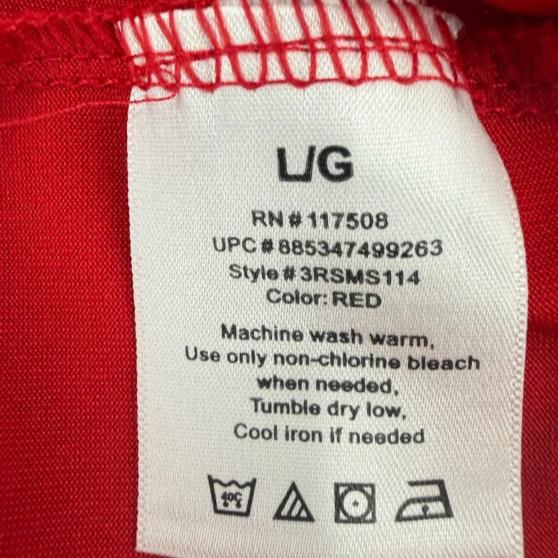 Reebok Mens Athletic Shirt Large Red Hydromove Performance Workout Tee gallery
