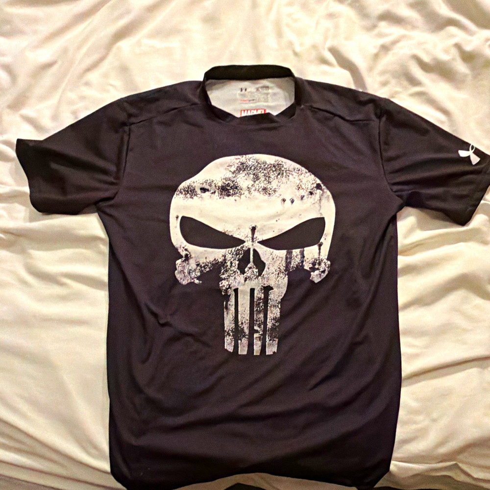 Under Armour HeatGear Men's Punisher Graphic Black Compression T-Shirt XL