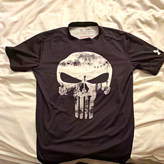 Under Armour HeatGear Men’s Punisher Graphic Black Compression T-Shirt XL