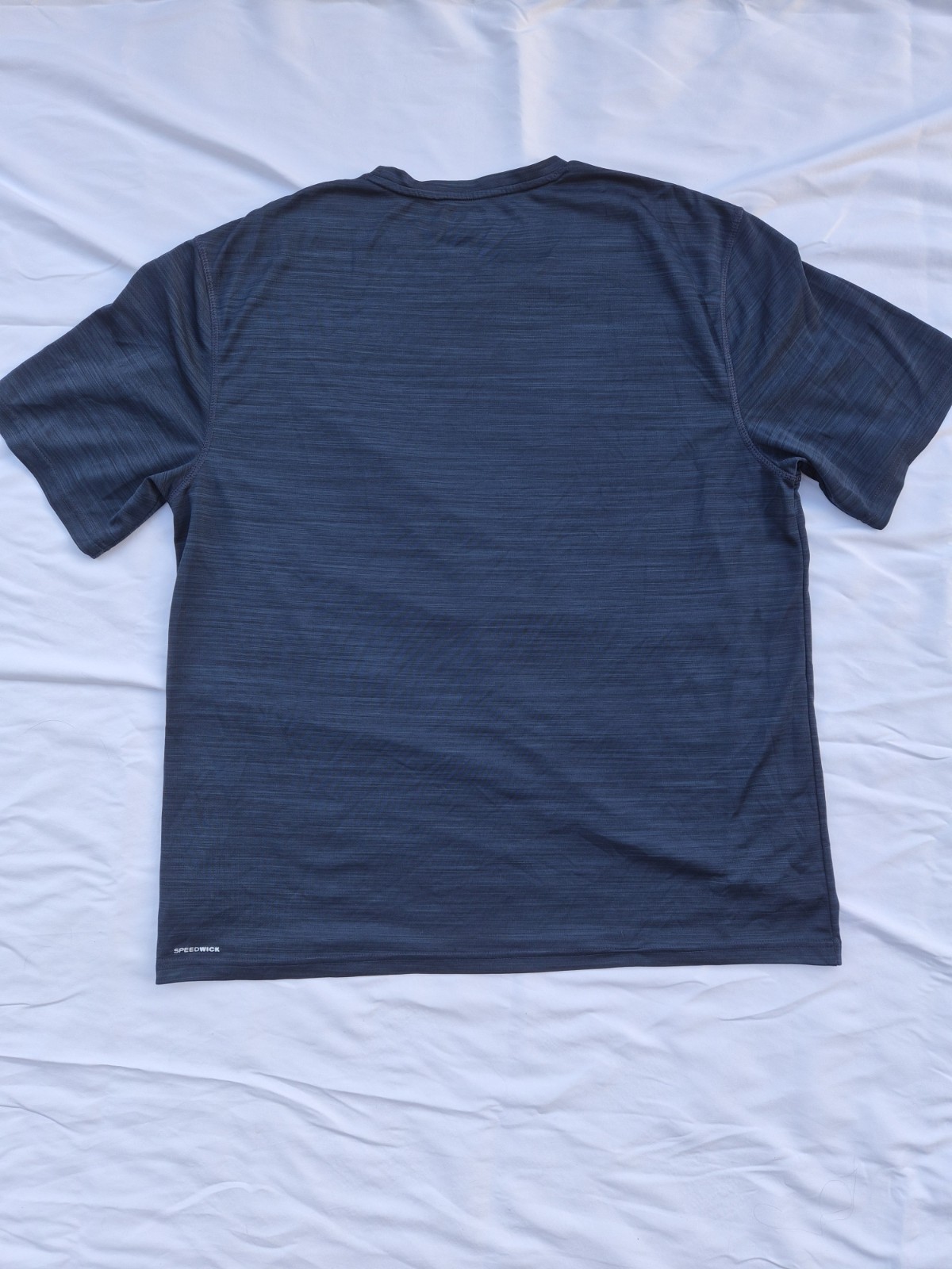 Reebok Speedwick Men's Moisture Wicking Crew Neck T-Shirt Blue Heathered 3XL gallery
