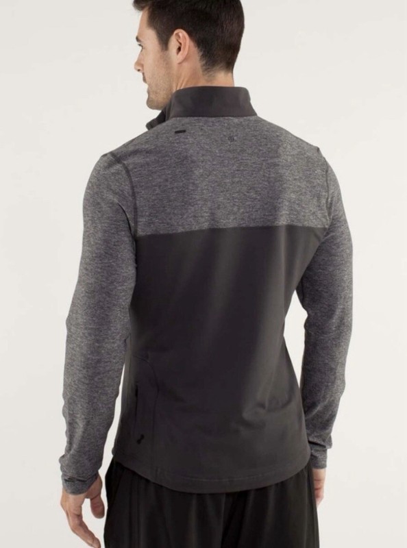 Lululemon Sprint Zip Soot / Heathered Soot Men’s Small gallery