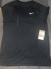 Nike Men’s✔️Dri-FIT Ready Short-Sleeve Fitness T-Shirt Black Sz Small MSRP$45.00