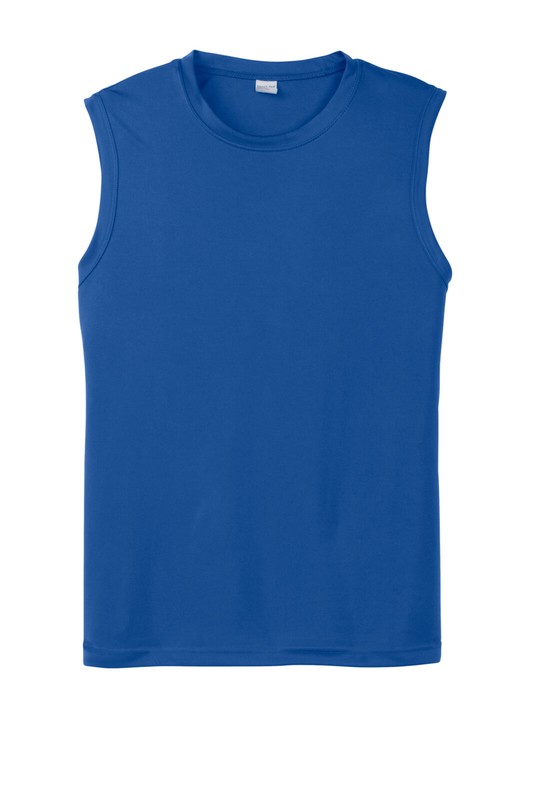 Mens Sport Tek ST-352 Sleeveless Performance Sz Med 38-40”T Shirt Royal Blue gallery