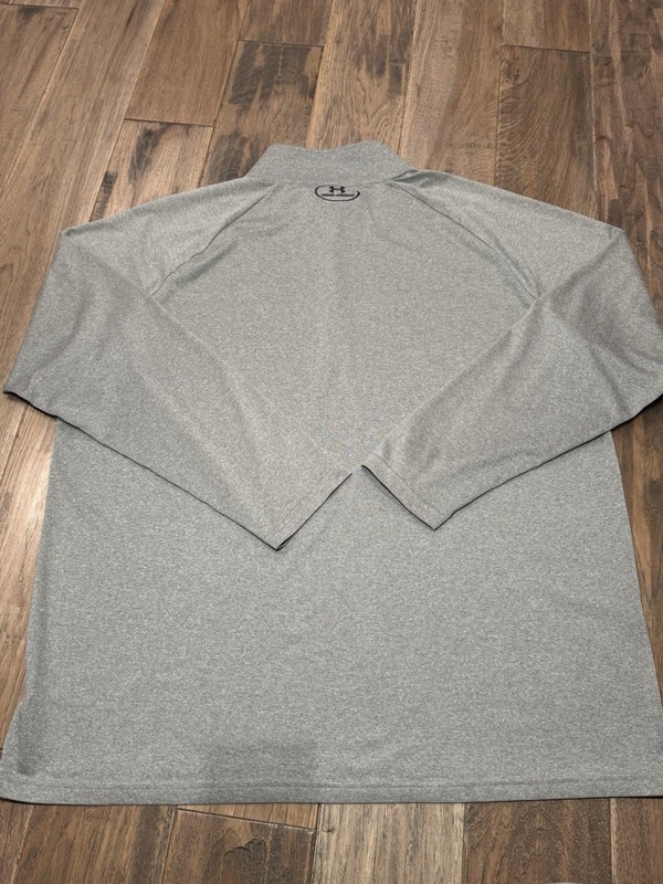 Under Armour UA Tech 1/2 Zip Long Sleeve Carbon Heather Gray/black Xl gallery