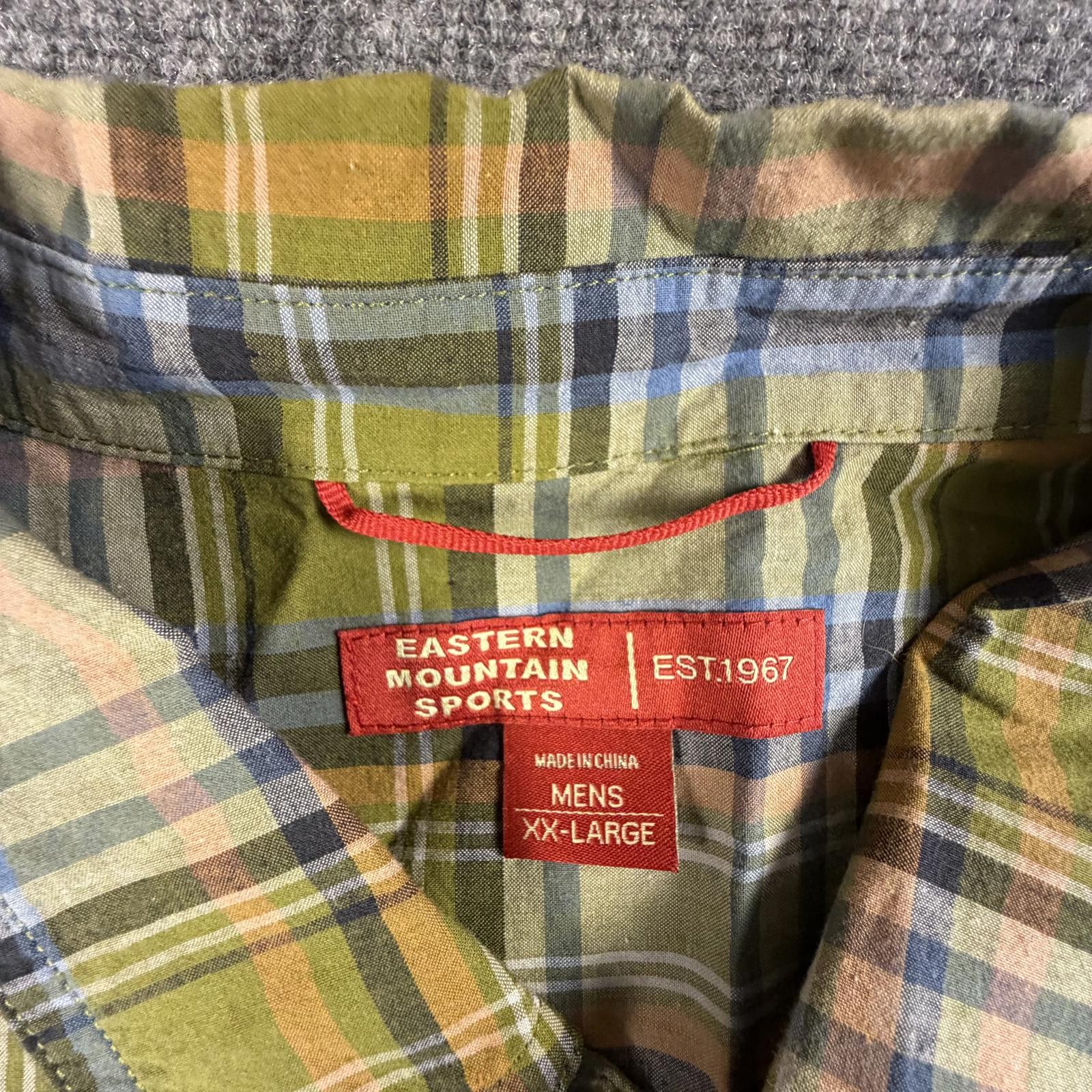 Eastern Mountain Sports Men's Short Sleeve Plaid Shirt XXL #1474 gallery