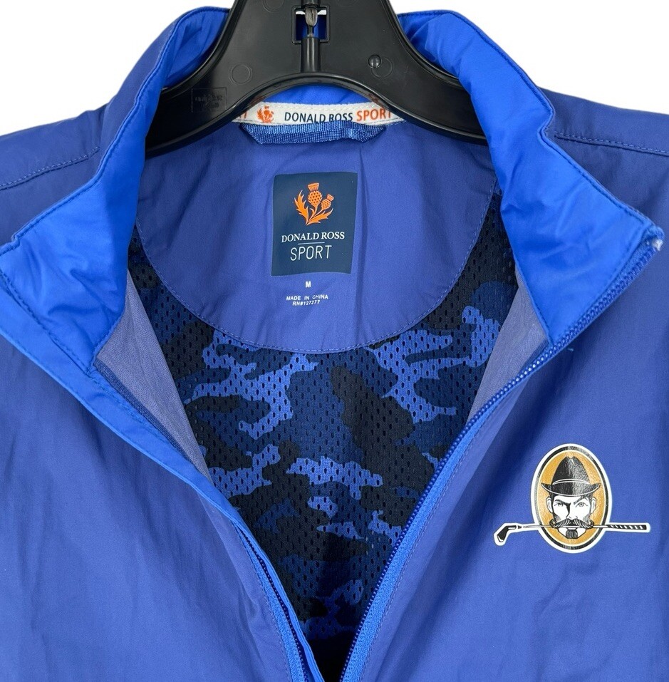 DONALD ROSS Sport Men's Blue Full Zip Traveler Vest Medium gallery