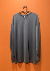 Vintage Dockers Exact Mens Jersey Sz L Bluish Gray Long Sleeve Pullover V Neck