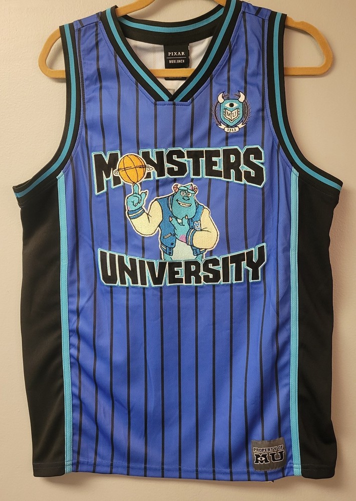 Boxlunch Monsters University Basketball Jersey Sullivan 01 Size Small Blue Tank