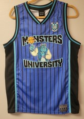 Boxlunch Monsters University Basketball Jersey Sullivan 01 Size Small Blue Tank