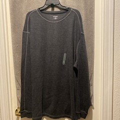 NWT Roundtree Yorke Performance Men’s Size 3XT Pullover LS Brown Hthr $46