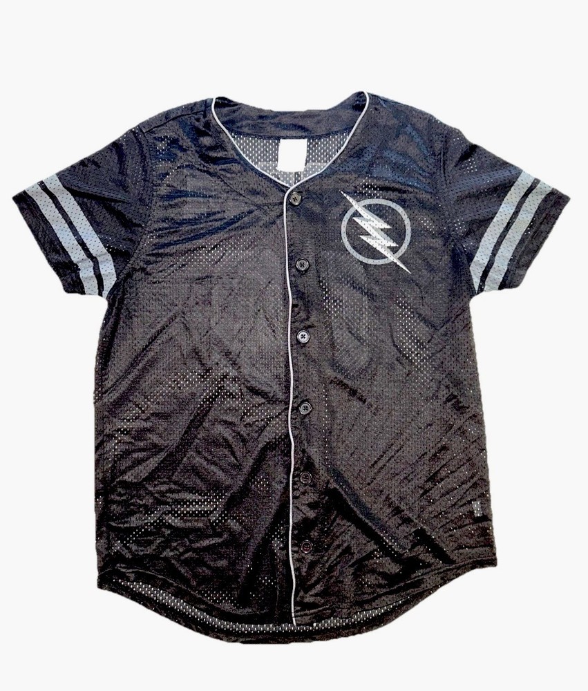 DC Comics Reverse Flash ZOOM Baseball Jersey L Black Bioworld 2017 Villain #03
