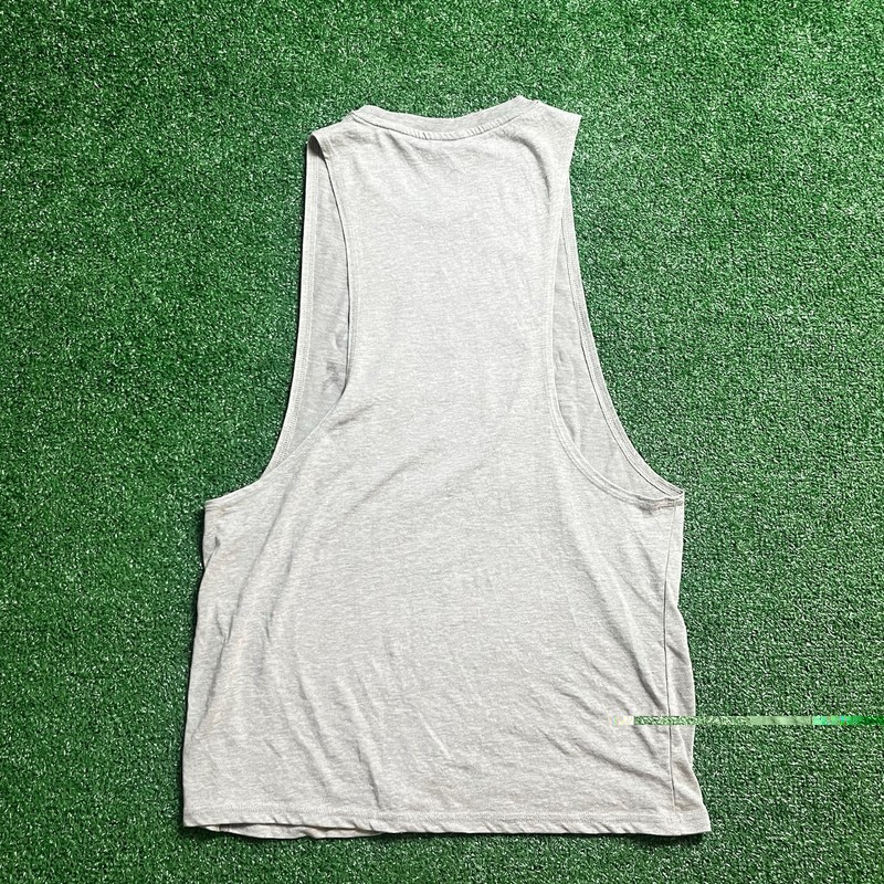 Gymshark Tank Top Gray Men’s Medium Legacy Stringer Lifting Club Graphic Shark gallery