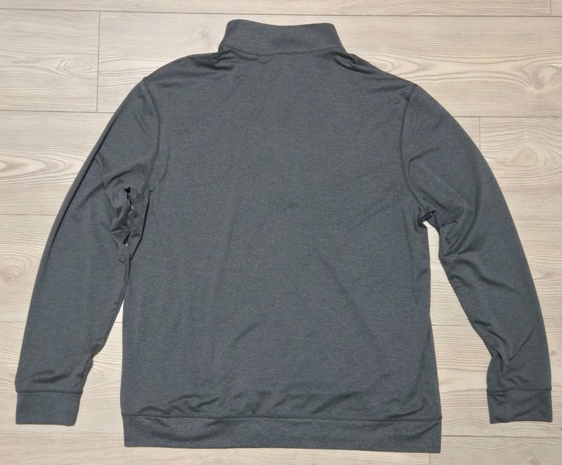 MAELREG Men's Gray Performance Pullover 1/4 Zip Long Sleeve Size Large Golf gallery