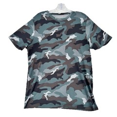 Camo Athletic T Shirt Men’s Medium Green Dry Fit Active Top