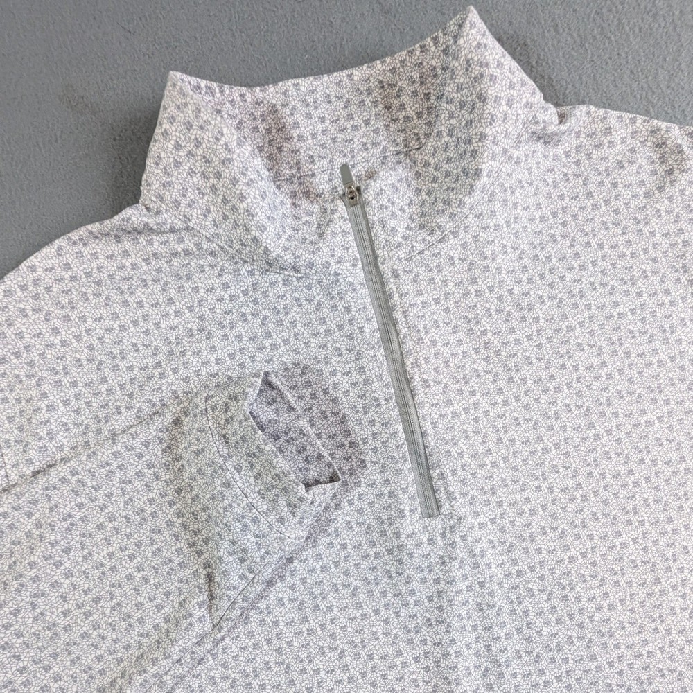 Peter Millar Quarter Zip Pullover Mens Size XL All Over Print Active Golf