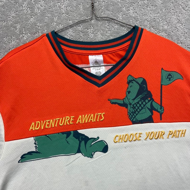 Disney Pixar Up Wilderness Explorer Jersey Shirt Mens Large Russell Carl Orange gallery