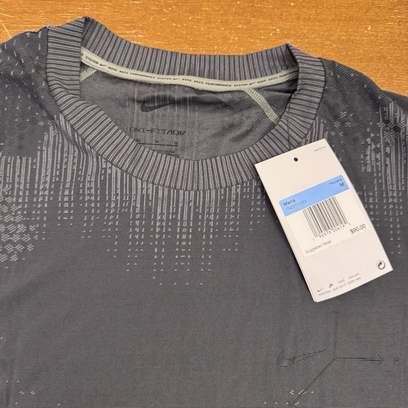 Nike Shirt Mens Medium Gray Camo Dri Fit ADV Training Running Gym Hiking gallery