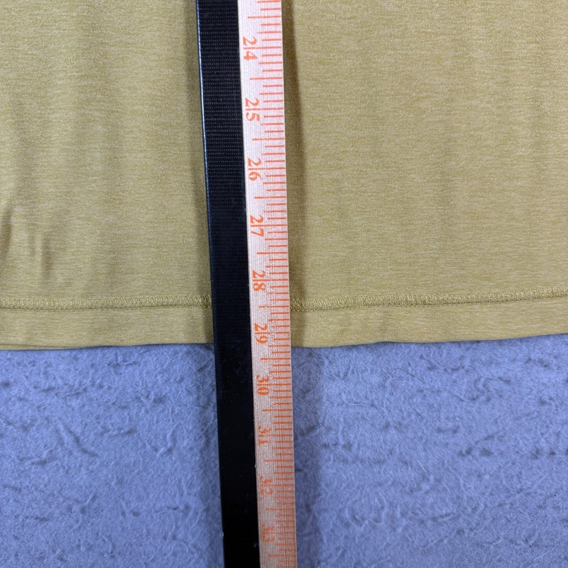 Vuori Strato Tech Tee Men's Size XL Mustard Yellow Performance Stretch Gym V126 gallery