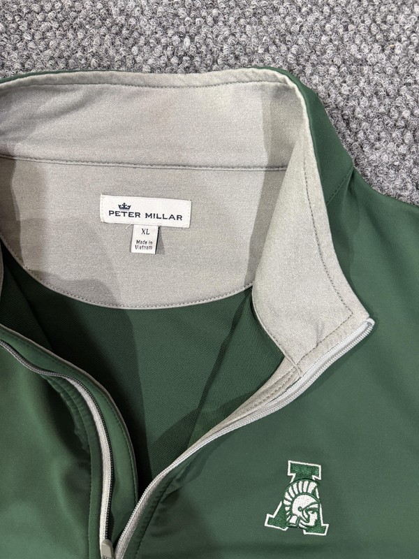 Peter Millar Quarter Zip Pullover Mens XL Green Golf Stretch Lightweight Top gallery