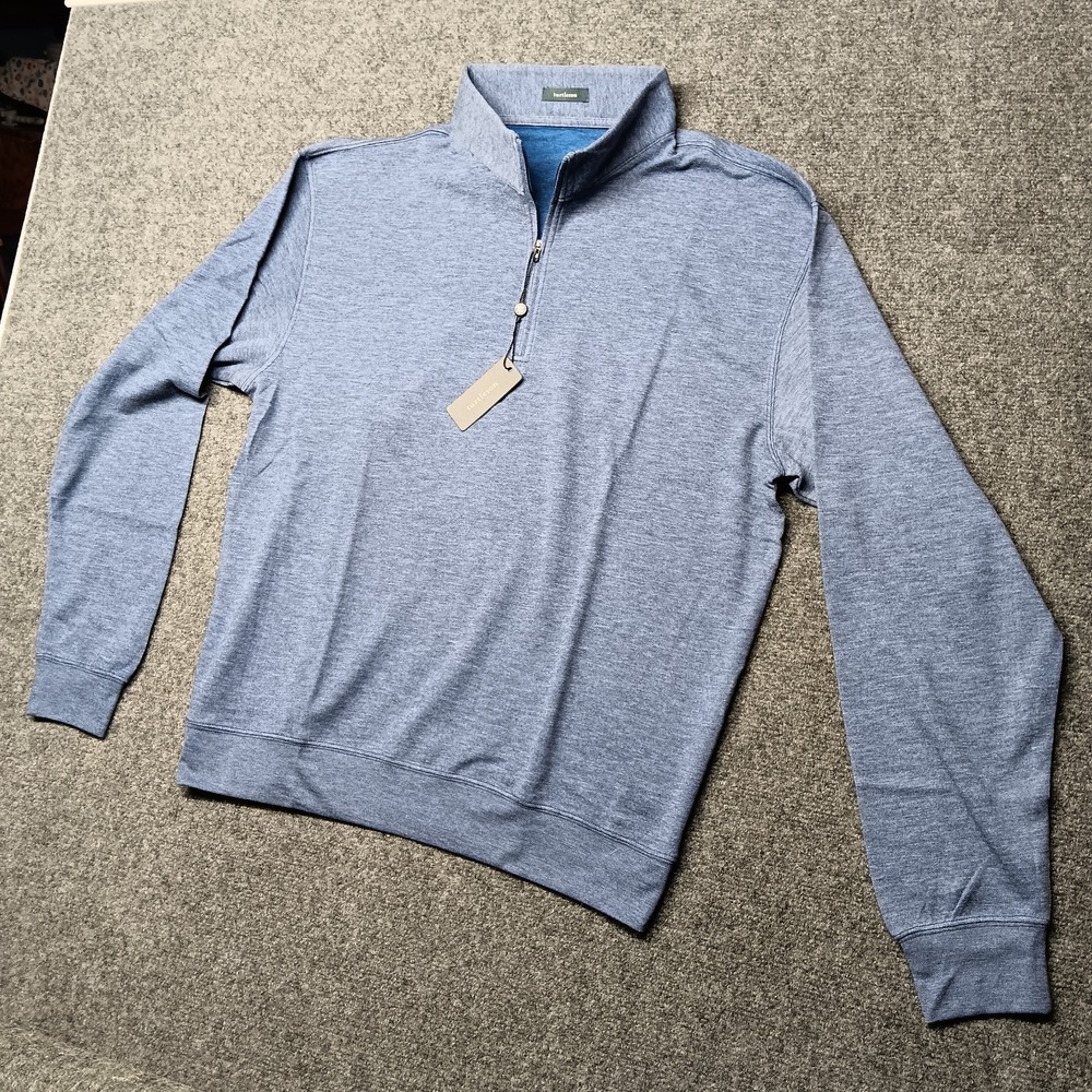 Turtleson wallace quarter-zip pullover navy large NWT original packaging