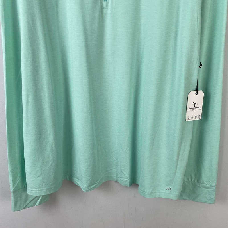 Anderson Ord Golf Hightower 1/4 Zip Pullover Mens XXL Mint Green gallery