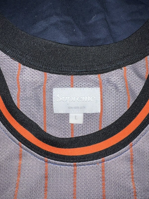 NEW Supreme Crossover Basketball Jersey Large Knicks SS16 Rare Factory Defect gallery