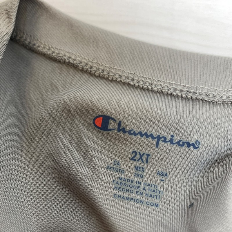 Champion Mens Muscle Shirt T-shirt 2XT Double Dry Anti Odor Gray Athletic gallery