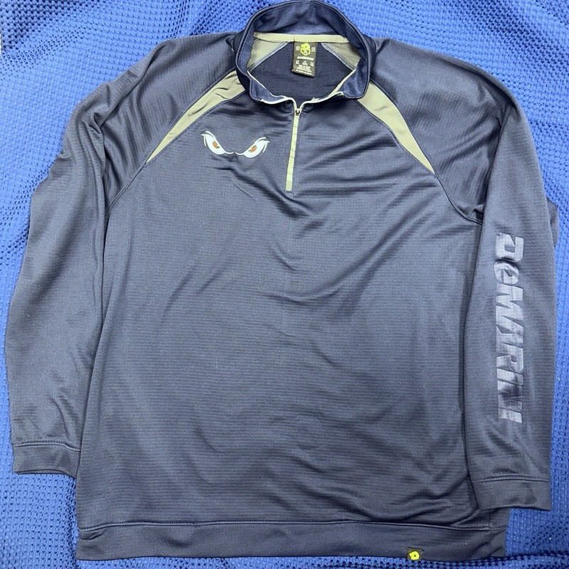 DeMarini Baseball Warm Up Coach Men's 2XL Blue Pullover Lake Elsinore Storm MiLB gallery
