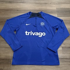 Nike Chelsea FC Trivago Dri-FIT ADV 1/4 Zip Training Top Blue Men’s Large
