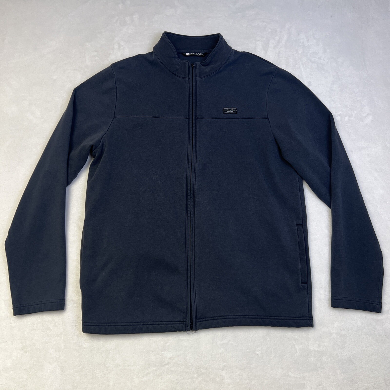Travis Mathew Pullover Men's L Faded Black Full Zip Golf Pullover Stretch gallery