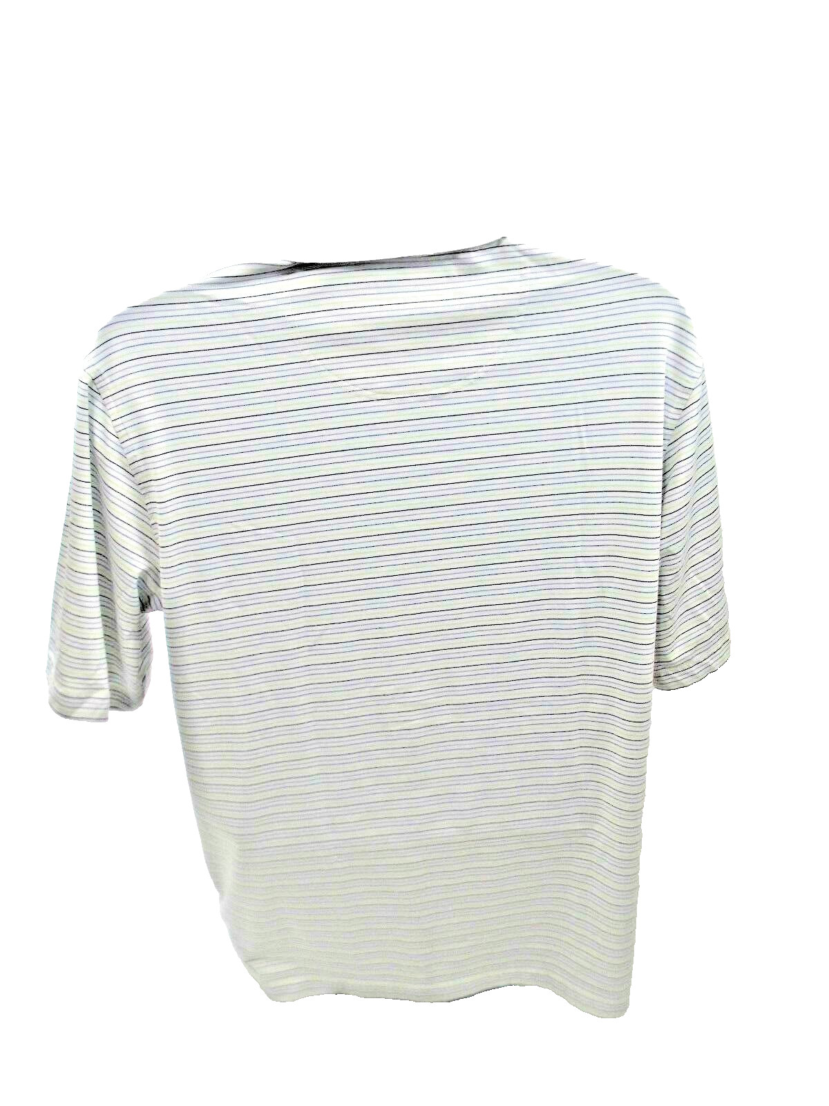 PEBBLE BEACH PERFORMANCE WHITE/GREEN/BLUE STRIPES SIZE L gallery