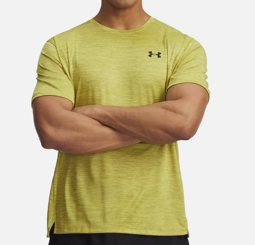 Under Armour Tech Vent Men's T shirt 4XL Loose Yellow Shade/Black NWT gallery