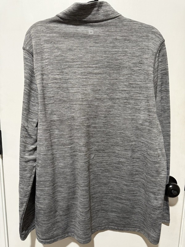 Hi-Tec Men's Gray 1/4 Zip Mock Neck Pullover Long Sleeve Activewear Top XL gallery
