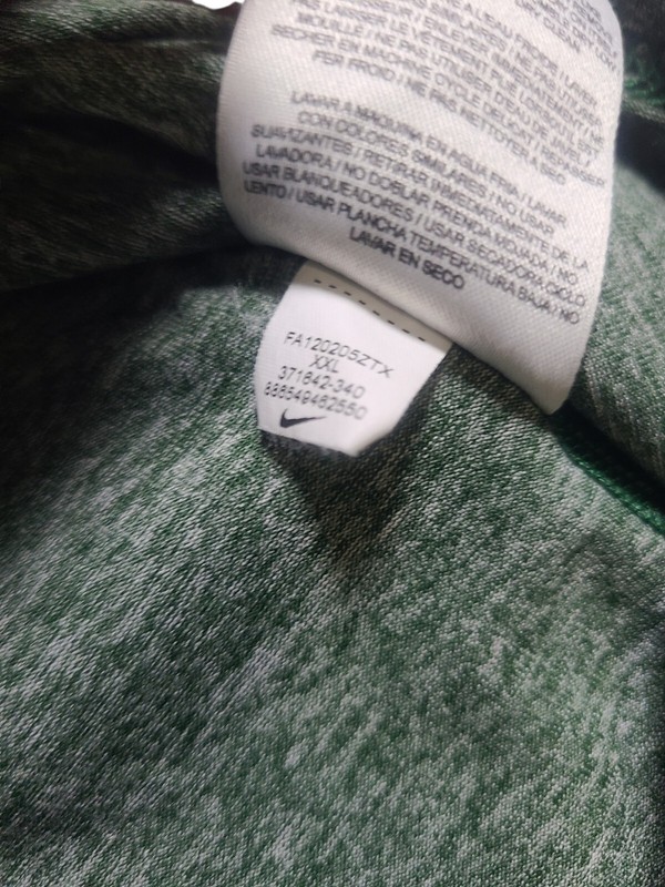 Nike Dri-FIT Green Heather Performance Athletic Training T-Shirt Men's 2XL gallery