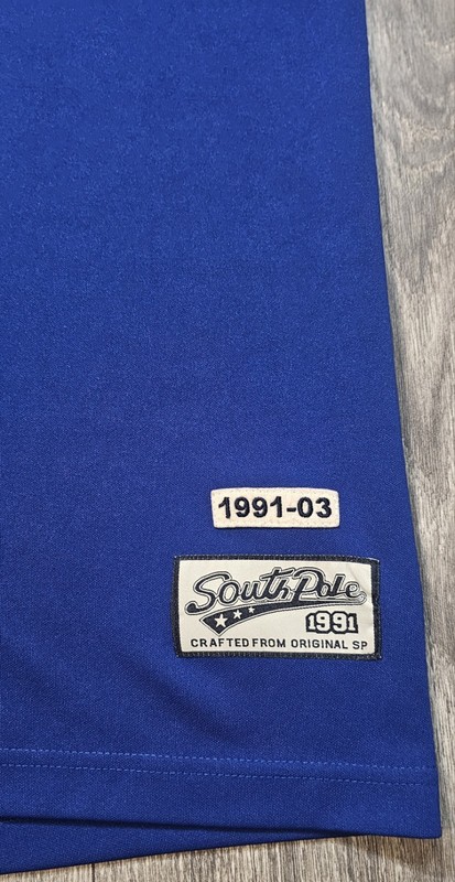 Vintage 90s Y2K Southpole 21 Pullover Baseball Jersey Blue Red Logo Mens Size XL gallery