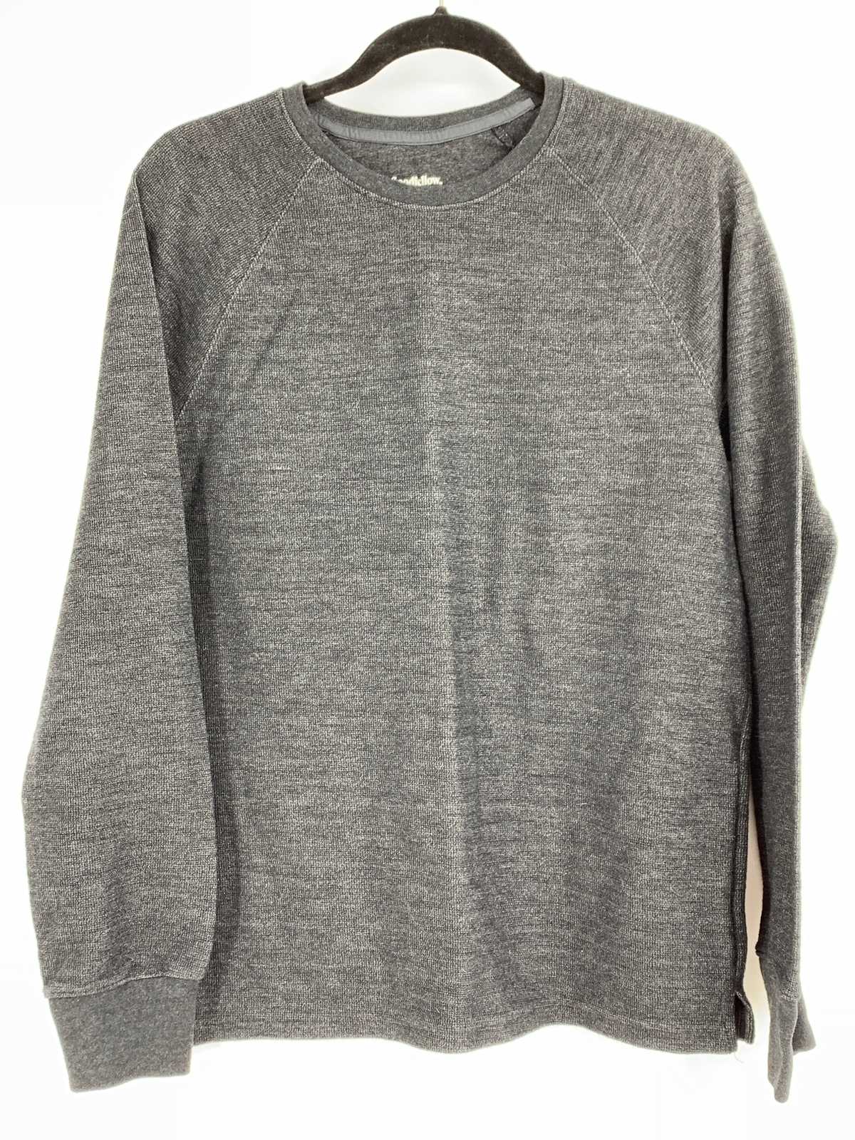 Mens Goodfellow Double Layer Thermal Top Shirt Pullover Size M Black 1135 gallery