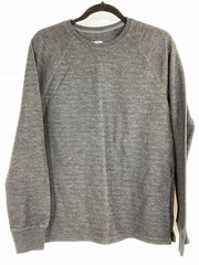 Mens Goodfellow Double Layer Thermal Top Shirt Pullover Size M Black 1135