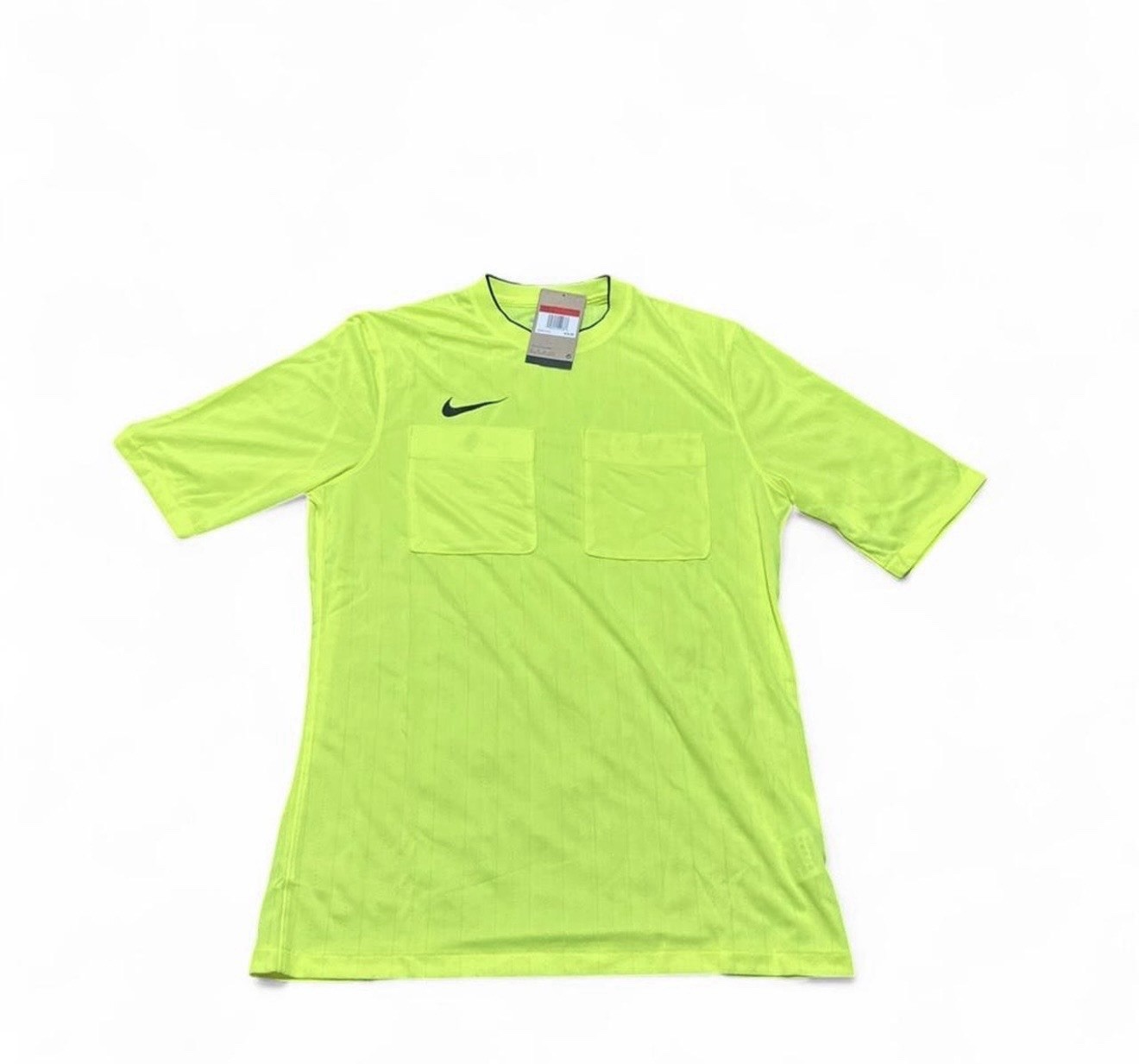 NWT $75 Retail Nike Dri-FIT Soccer Referee Jersey Pockets Short Volt DH8024-702 gallery
