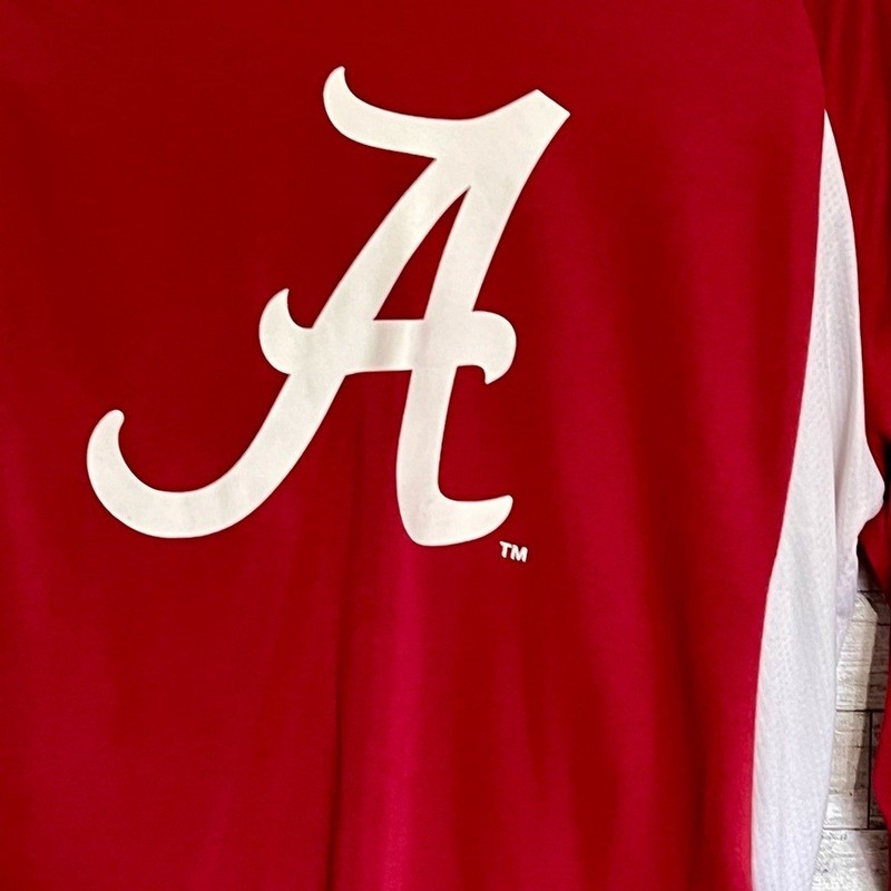 Alabama Crimson/White Pullover - Size Large (Unisex) Large "A" Logo Long Sleeve gallery