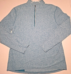 Lululemon Surge Warm 1/2 Zip Mens XL Heathered Teal Rulu Running Pullover 2018