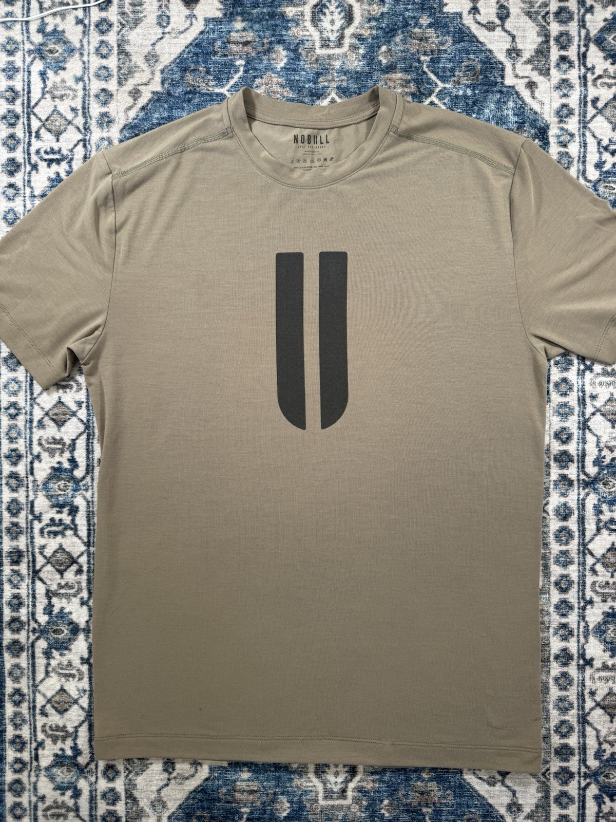NOBULL Men’s Performance T-Shirt Brown Training Gym Tee Medium gallery