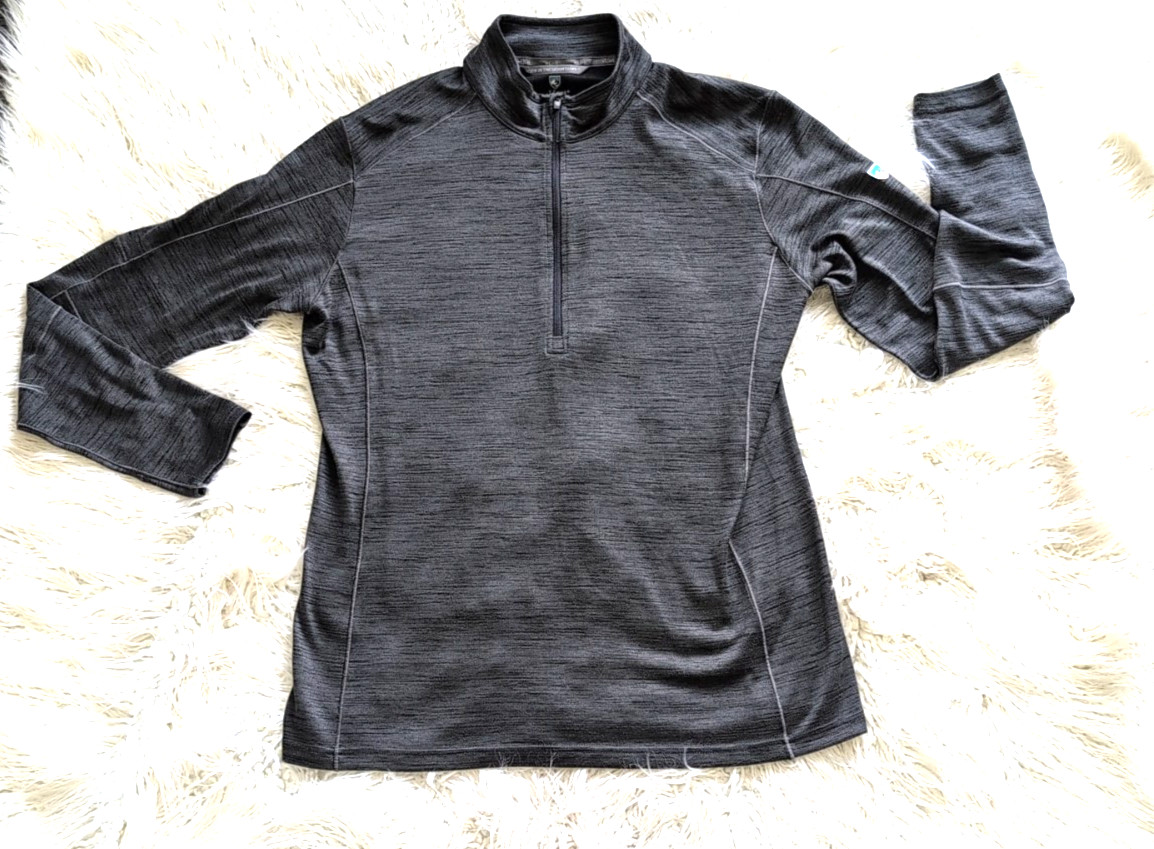 KUHL Quarter Zip Pullover Men’s L Gray Outdoor Active Hiking Stretch gallery
