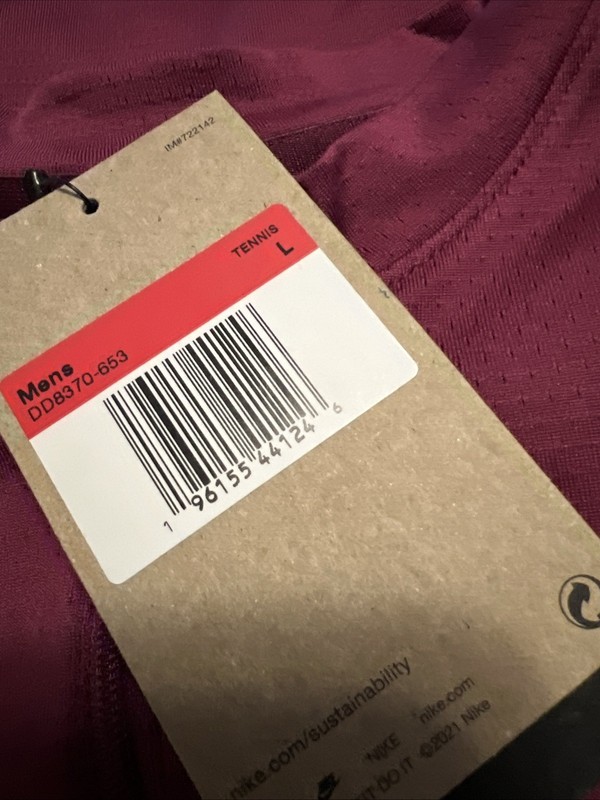 LARGE Nike Men's 1/2 Zip Shirt Pullover Football Shirt Top LS Burgundy gallery