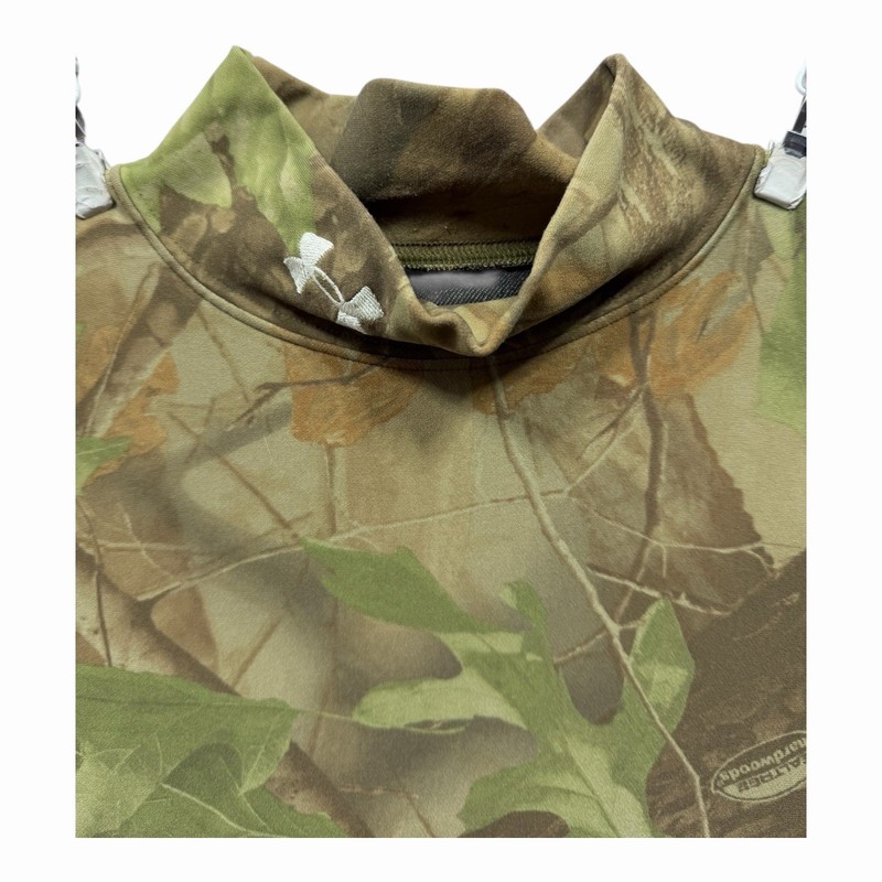 Under Armour Realtree Hardwoods Camouflage Green Pullover Shirt Men’s Size M gallery